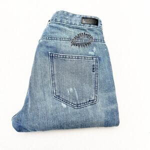 Scotch & Soda L'Adorable Boyfriend Embroidered Patches Denim Jeans Size 26 / 32